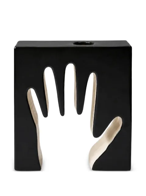 Cassina Mano hand-cutout vase Black 87402000
