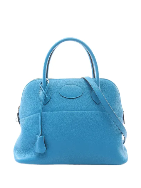 Hermès Pre-Owned 2017 Clemence Bolide 31 satchel Blue 5IFL9DNJWR5LIO60
