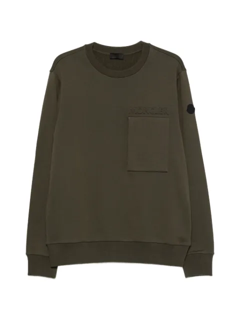 Moncler logo-embossed sweatshirt Green L20918G0001189AZY