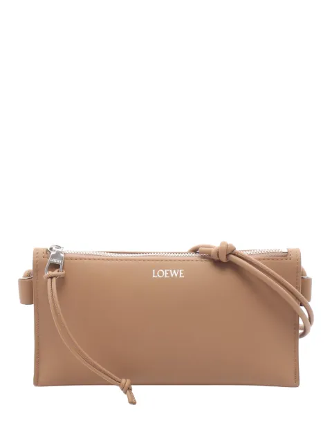 Loewe Pre-Owned 2025-2026 Nappa Joya Pouch shoulder bag Brown GOXCOYDJL774F4AM