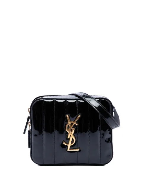 Saint Laurent Pre-Owned 2018 Matelasse Patent Monogram Vicky belt bag Black AP6P29CJTKWBN5QQ