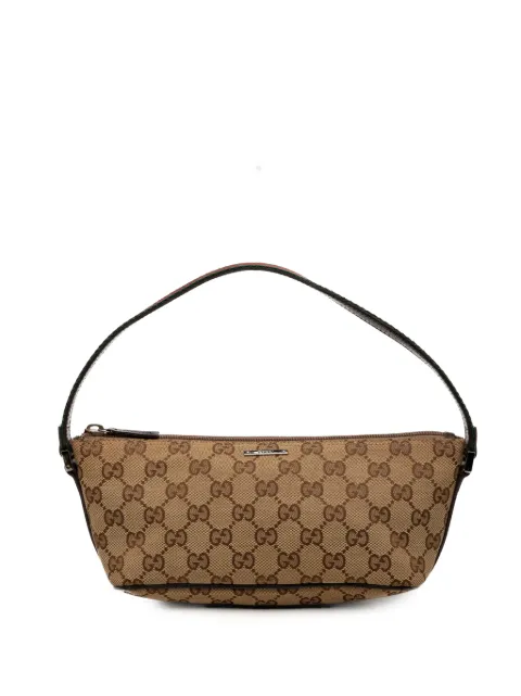 Gucci Pre-Owned 2015-2026 GG Canvas Web Boat shoulder bag Neutrals XX2G1DCG97SS3GB1