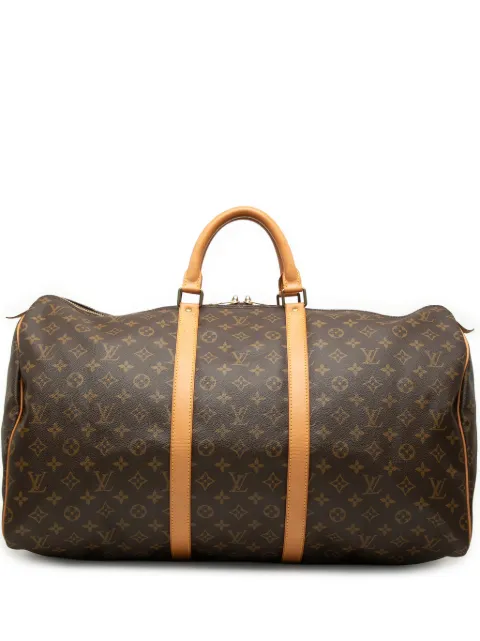 Louis Vuitton Pre-Owned 1990 Monogram Keepall 55 travel bag Brown VV0BRGBYJYCORZQ0