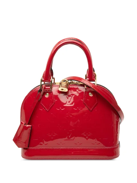 Louis Vuitton Pre-Owned 2013 Monogram Vernis Alma BB satchel Pink JM3I5Y9JJFRGTJRU