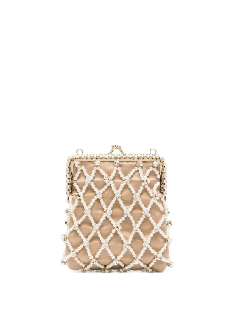 Rosantica crystal-embellished shoulder bag Gold B18435