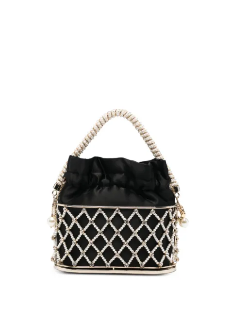 Rosantica Holli Eterea faux-pearl crystal-embellished mini bag Gold B18429