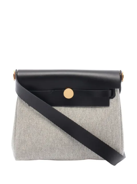 Hermès Pre-Owned 2025 Military Toile and Vache Hunter Herbag Zip 20 crossbody bag Grey XAXD8ARIW8UT3D5W