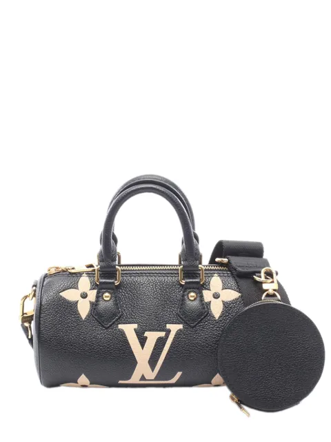 Louis Vuitton Pre-Owned 2021-2026 Bicolor Monogram Empreinte Giant Papillon BB satchel Black MJ7ZDT982DQWAZ63