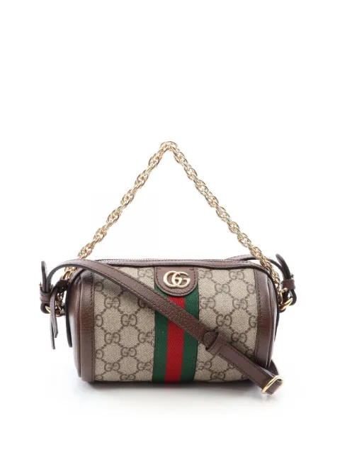 Gucci Pre-Owned 2000-2015 Mini GG Supreme Web Ophidia satchel Neutrals EK1K3H4XWY5DN57Z