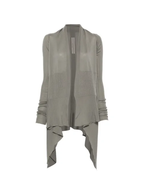 Rick Owens long-sleeve asymmetric cardigan Grey RP02F5642WS