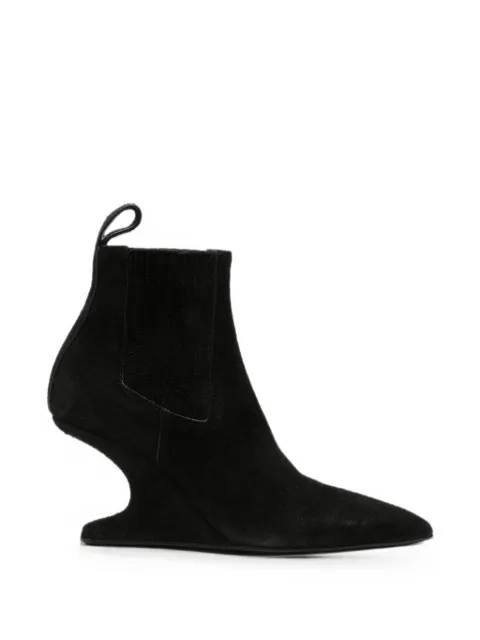 Rick Owens sculptural-wedge ankle boots Black RP02F5879LVSHEC