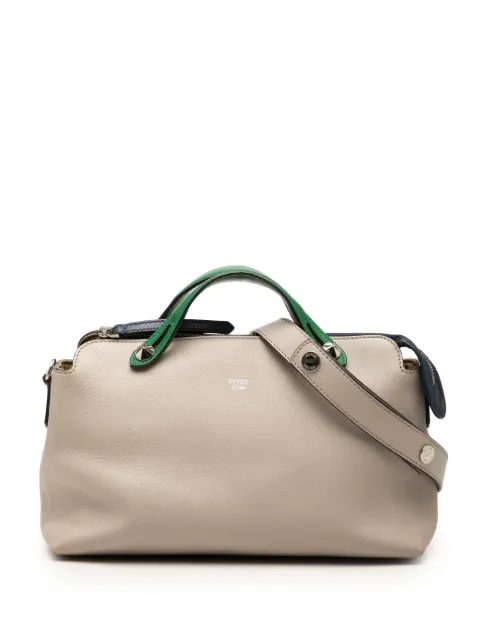 Fendi Pre-Owned 2010-2026 Medium Tricolor Leather By The Way satchel Green ZRPP75I0B5BZIGBT