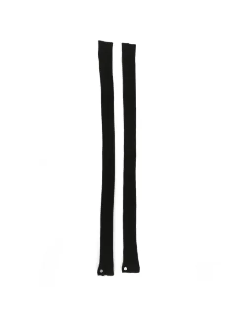 Rick Owens ribbed-knit arm warmers Black RP02F5487M