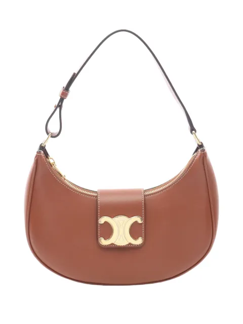 Celine Pre-Owned 2000-2026 Medium Smooth Calfskin Triomphe Ava shoulder bag Brown WB6MA3HXWMBVTZ2I