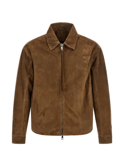 Giorgio Brato suede shirt-collar jacket Brown GU27F28005BCSDAVANA