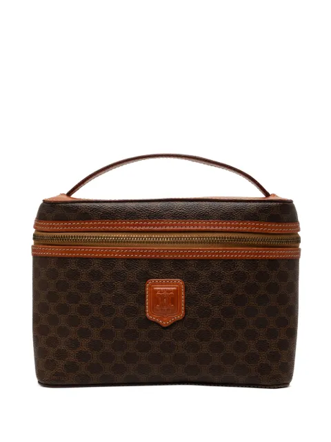 Celine Pre-Owned 1996 Macadam Coated Canvas vanity bag Brown HHK30TXGMD0F4CO3