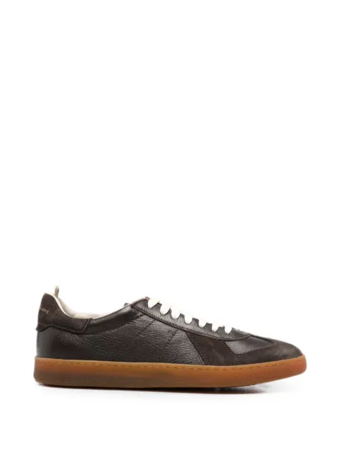 Officine Creative Militia panelled sneakers Brown OCUMILI002LC222