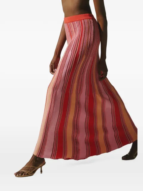 Baobab Carlotta ribbed-knit maxi skirt Pink 6371633