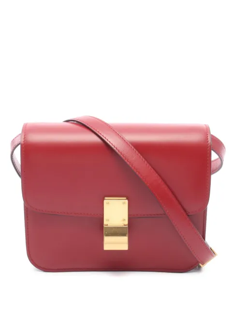 Celine Pre-Owned 2010-2026 Teen Calfskin Classic Box crossbody bag Red O5A79WYFN4RFOLPR