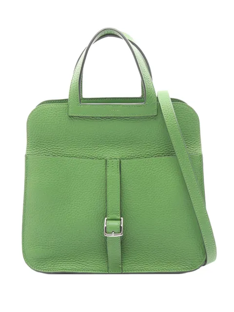 Hermès Pre-Owned 2023 Clemence Halzan 25 satchel Green 78JGR1880S1IT4GA