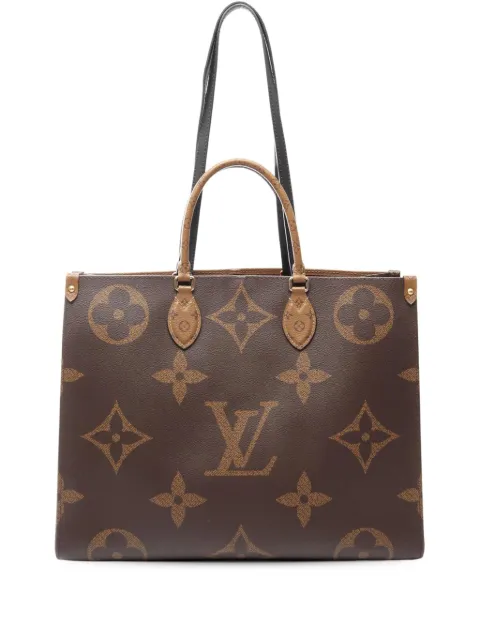 Louis Vuitton Pre-Owned 2021-2026 Monogram Reverse Giant OnTheGo GM satchel Brown 5FLC0QD4NYM19UDT