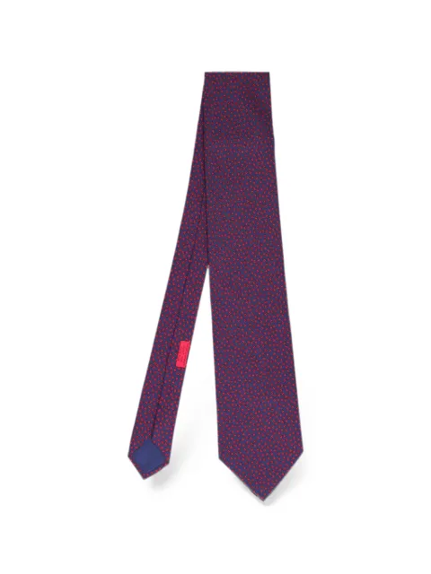 Hermès Pre-Owned pattern tie Blue W246263