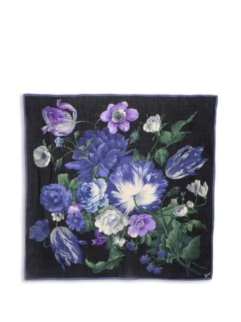 Kenzo Pre-Owned floral-print scarf Black W2752663