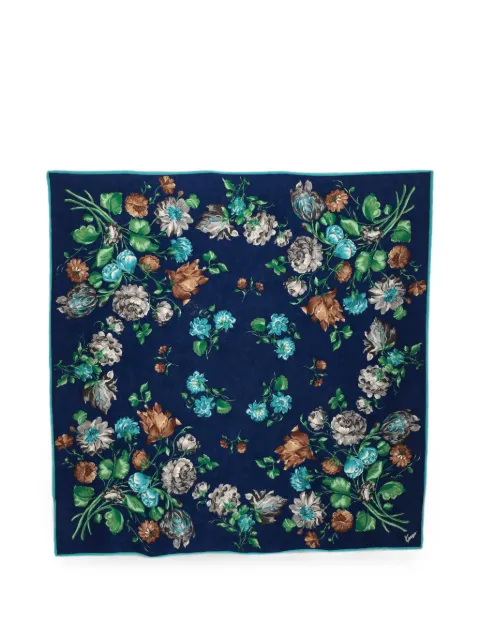 Kenzo Pre-Owned floral-print scarf Blue W2752660