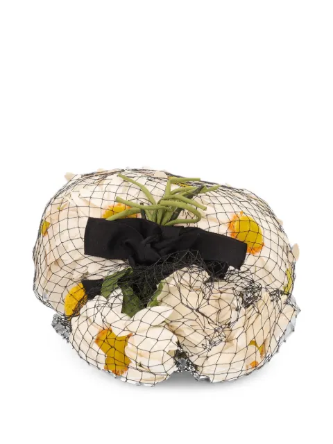 Cesare Canessa floral-embellished hat White W22041110