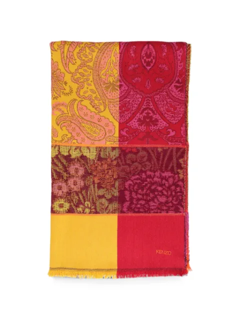Kenzo Pre-Owned paisley floral-print scarf Yellow W2752664