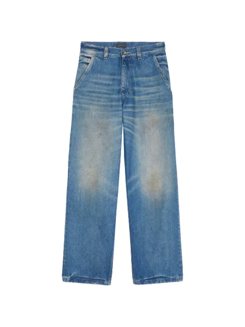 Haikure faded-effect wide-leg jeans Blue HEW03376DF206L0945