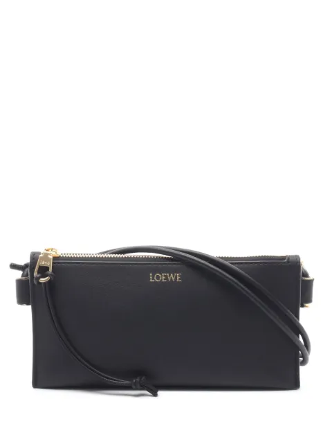 Loewe Pre-Owned 2010-2026 Nappa Joya Pouch shoulder bag Black EK3WWUNT65K2VGBU