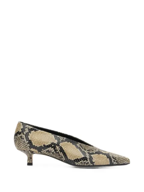 Aeyde Clara snake-print pumps Neutrals CLARASNAKEPRINTCALFLEATHERHAZELN