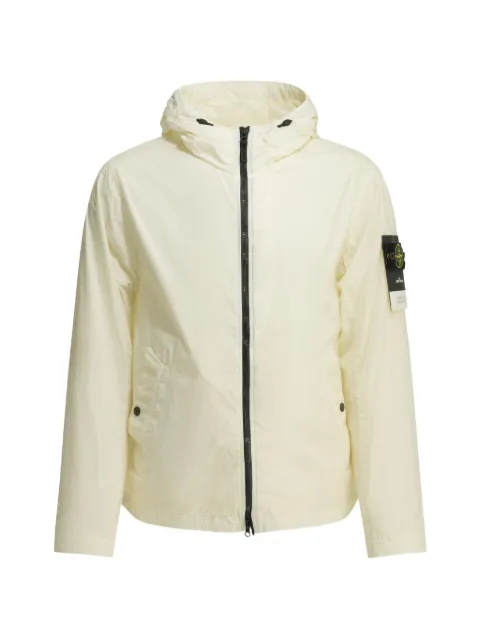 Stone Island Compass-motif hooded coat Neutrals L2S154100001S0A23