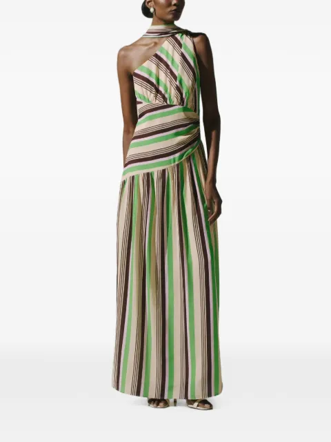 Baobab Ariel one-shoulder scarf-detail maxi dress Neutrals 6241663