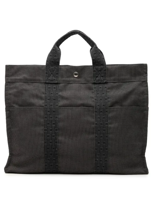 Hermès Pre-Owned 20th Century Canvas Herline MM tote bag Grey UOMSSR6TAZ6A4EJX