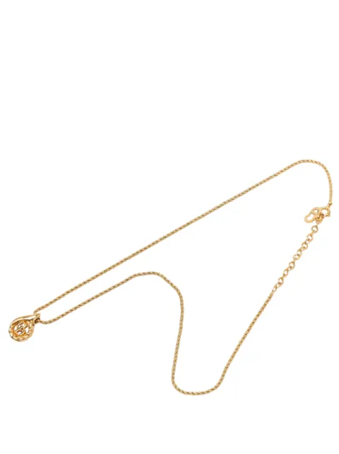 Christian Dior Pre-Owned 2000-2026 Gold Plated CD Pendant Necklace costume necklace Gold JSZ6BJUPCA9Z1N8K