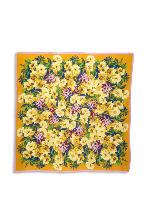 Kenzo Pre-Owned floral-print scarf Yellow W2752661