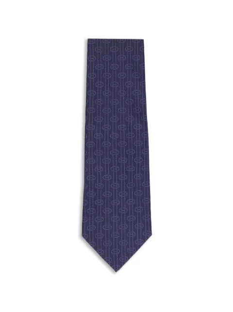 Hermès Pre-Owned pattern tie Blue W246262