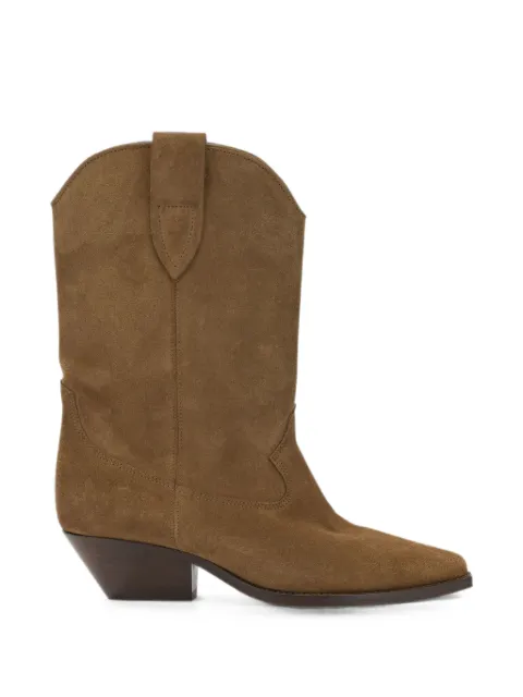 ISABEL MARANT suede western boots Brown 23PBO0003FA