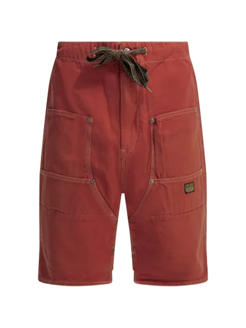 KAPITAL contrast-stitch multi-pocket shorts Red EK1885SPCALIFORNIARED