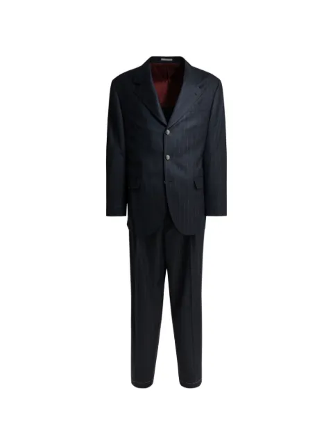 Brunello Cucinelli pinstriped wool suit Blue MV4419CTN5C007