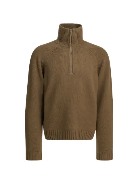 TOM FORD cashmere half-zip sweater Brown KFL017YMW167EBN