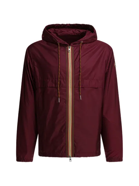 Moncler logo-patch hooded jacket Red 1A00112539ZD