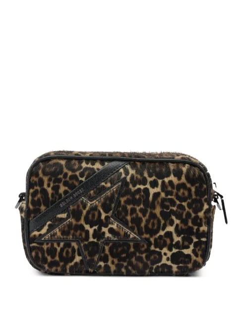 Golden Goose mini Star leopard-print shoulder bag Brown GWA00228A000789