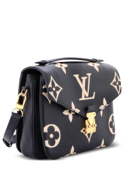 Louis Vuitton Pre-Owned Pochette Metis Bicolor Monogram Empreinte Giant crossbody bag Black O4E9ARJPV1I86DPU