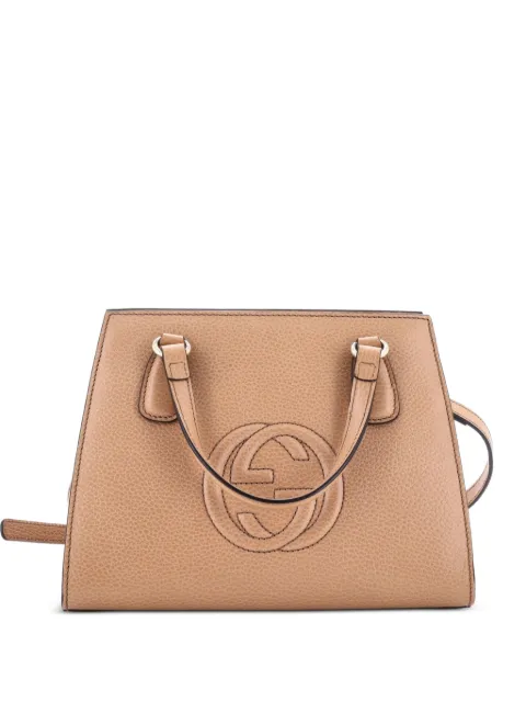 Gucci Pre-Owned Soho Convertible Top Handle Leather Small satchel Neutrals MZJJYV8JHTHS5T63