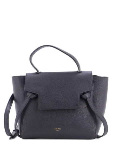 Celine Pre-Owned Belt Bag Textured Leather Pico shoulder bag Black ECQAG96PHC3KRGH7