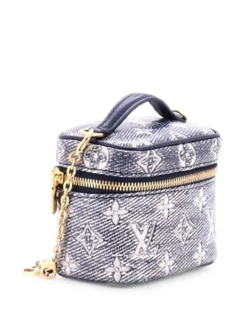 Louis Vuitton Pre-Owned Vanity Case Monoglam Jacquard Canvas Micro satchel Blue CL4QG6VCXERSFTPN