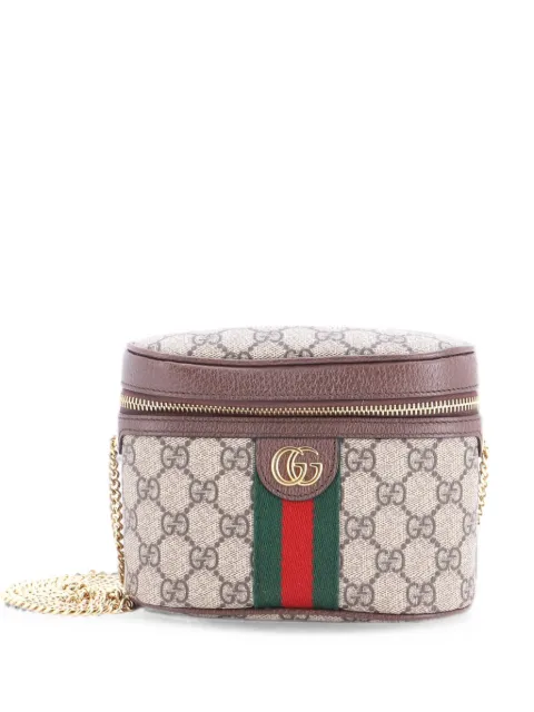 Gucci Pre-Owned Ophidia Chain GG Coated Canvas Small belt bag Brown VANCQBK7EQ75VBOQ